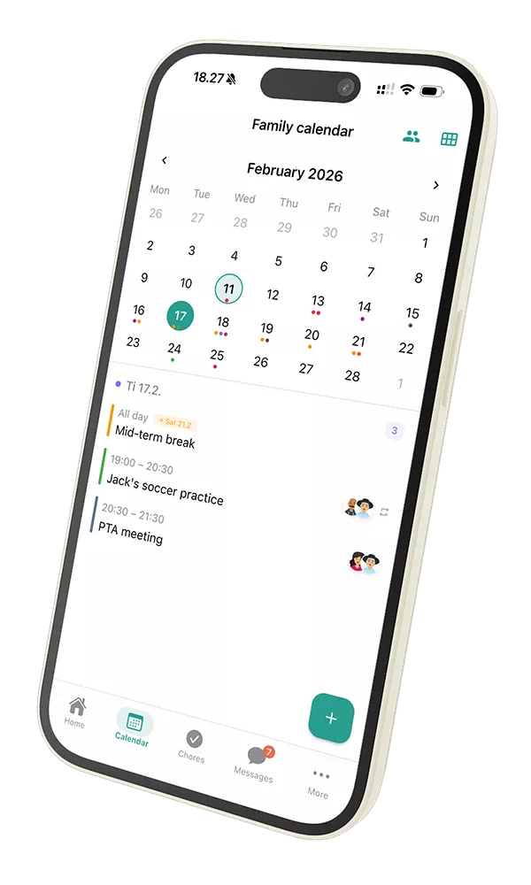 english calendar left